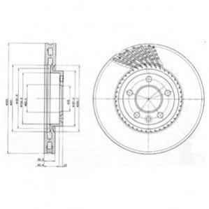 Тормозной диск (передний) Delphi BG9892 (фото 1)