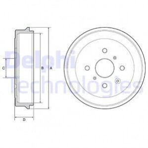 Гальмівний барабан Delphi BF506 (фото 1)