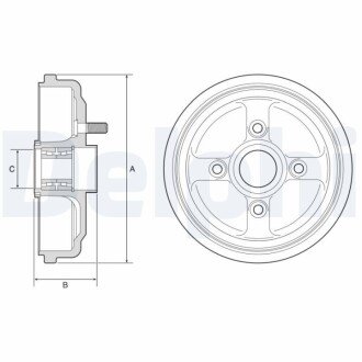 Гальмiвнi барабани з пiдшипником BFR567