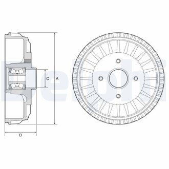 Тормозной барабан BFR768