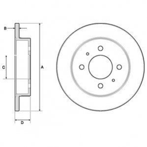 Гальмівні(тормозні) диски Delphi BG3112 (фото 1)