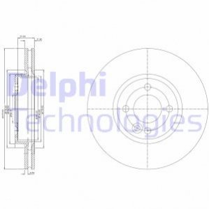 Тормозной диск Delphi BG3661C (фото 1)