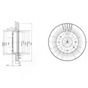 Гальмівні(тормозні) диски Delphi BG3750 (фото 1)