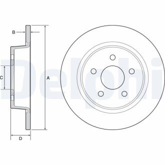 Гальмівний диск Delphi BG4533 (фото 1)