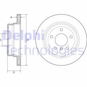 Тормозной диск Delphi BG4946C (фото 1)
