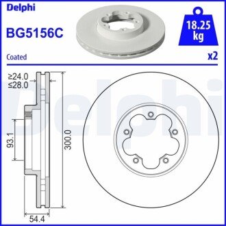 Тормозной диск (передний) BG5156C