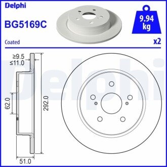 Гальмівний диск BG5169C