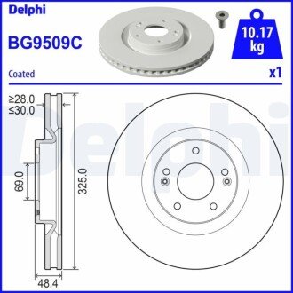 Гальмівний диск BG9509C