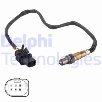 Лямбда-зонд Ford Focus, C-Max, S-Max, Mondeo 1.6-2.2D 07.04- Delphi ES21163-12B1 (фото 1)