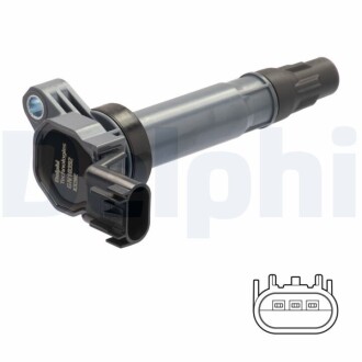 DELPHI CHEVROLET Котушка запалювання SPARK 1.0 10-, SPARK 1.2 10- GN10392-12B1