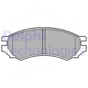 Дисковые тормозные колодки (передние) Delphi LP0670 (фото 1)