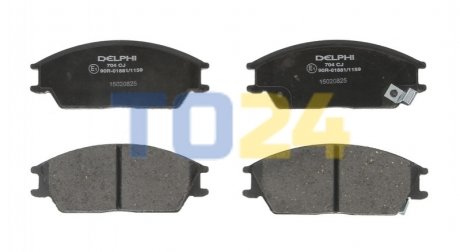 Дисковые тормозные колодки (передние) Delphi LP0704 (фото 1)