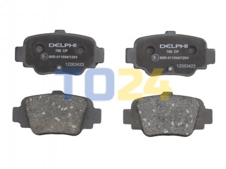 Дисковые тормозные колодки (задние) Delphi LP0780 (фото 1)