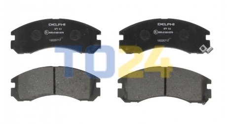 Дисковые тормозные колодки (передние) Delphi LP0871 (фото 1)