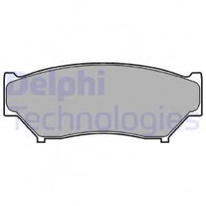 Дисковые тормозные колодки (передние) Delphi LP0967 (фото 1)