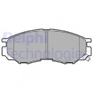 Дисковые тормозные колодки (передние) Delphi LP1010 (фото 1)