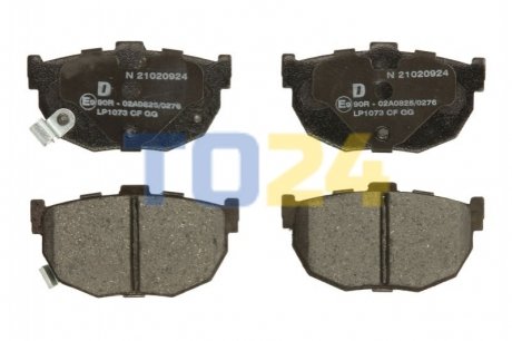Дисковые тормозные колодки (задние) Delphi LP1073 (фото 1)