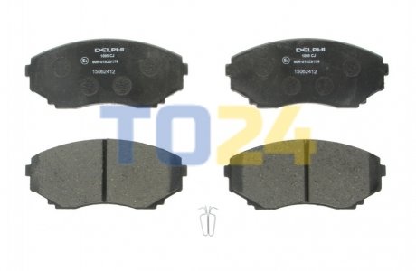 Дискові гальмівні колодки (передні) Delphi LP1095 (фото 1)