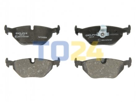 Дисковые тормозные колодки (задние) Delphi LP1107 (фото 1)