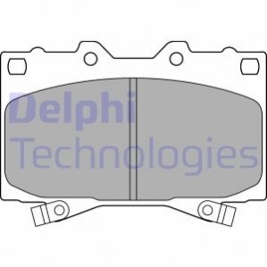 Дисковые тормозные колодки (передние) Delphi LP1308 (фото 1)