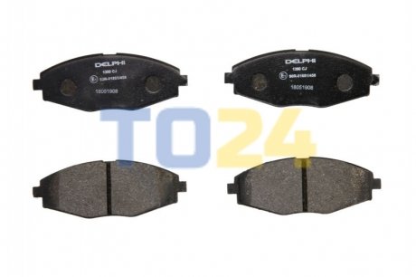 Дисковые тормозные колодки (передние) Delphi LP1390 (фото 1)