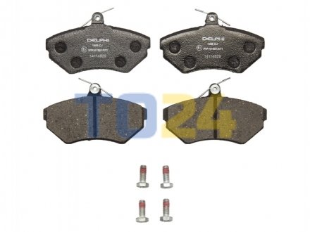 Дисковые тормозные колодки (передние) Delphi LP1409 (фото 1)