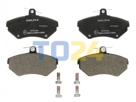 Дисковые тормозные колодки (передние) Delphi LP1410 (фото 1)