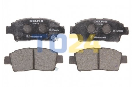 Дисковые тормозные колодки (передние) Delphi LP1414 (фото 1)