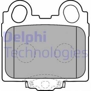 Дисковые тормозные колодки (задние) Delphi LP1510 (фото 1)