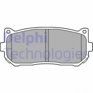 Дисковые тормозные колодки (задние) Delphi LP1528 (фото 1)