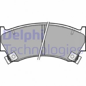 Дискові гальмівні колодки (передні) Delphi LP1590 (фото 1)