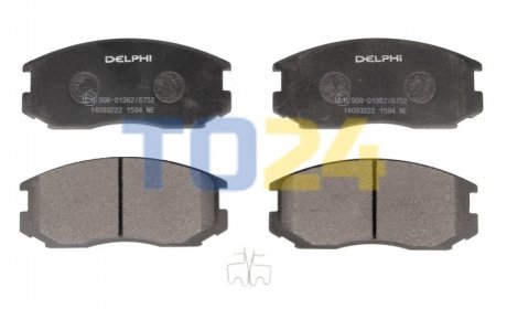 Дискові гальмівні колодки (передні) Delphi LP1594 (фото 1)