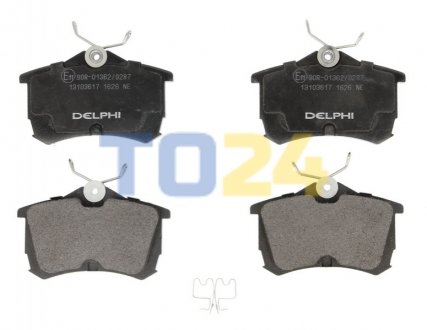 Дисковые тормозные колодки (задние) Delphi LP1626 (фото 1)