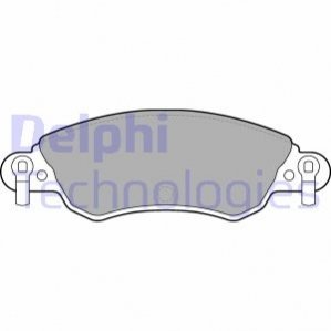 Дисковые тормозные колодки (передние) Delphi LP1656 (фото 1)