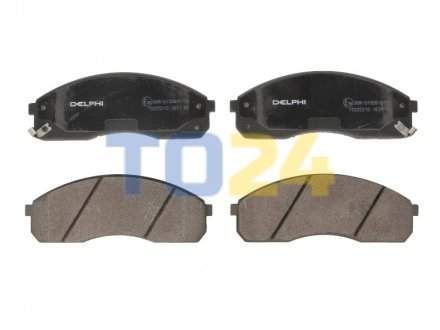Дисковые тормозные колодки (передние) Delphi LP1671 (фото 1)