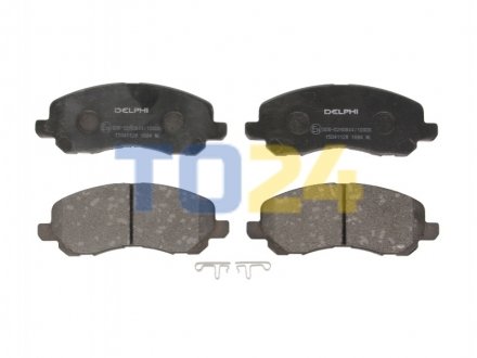 Дисковые тормозные колодки (передние) Delphi LP1684 (фото 1)