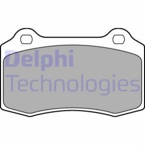 Дисковые тормозные колодки (задние) Delphi LP1700 (фото 1)