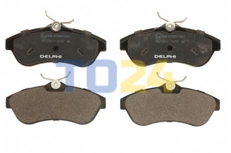 Дискові гальмівні колодки (передні) Delphi LP1715 (фото 1)