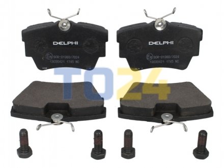 Дисковые тормозные колодки (задние) Delphi LP1745 (фото 1)