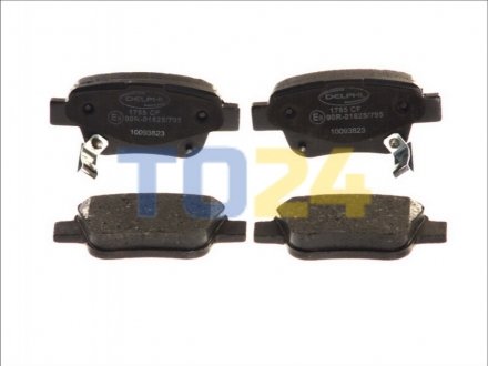 Дисковые тормозные колодки (задние) Delphi LP1785 (фото 1)