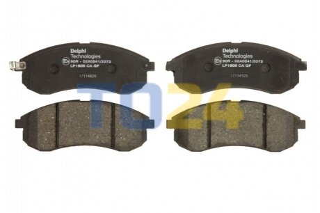 Дисковые тормозные колодки (передние) Delphi LP1808 (фото 1)