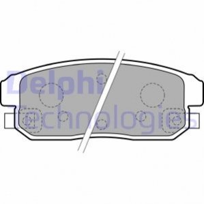 Дисковые тормозные колодки (задние) Delphi LP1829 (фото 1)