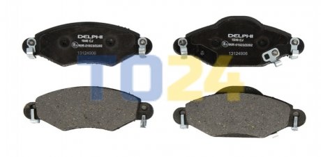 Дисковые тормозные колодки (передние) Delphi LP1840 (фото 1)