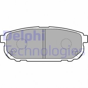 Дискові гальмівні колодки (задні) Delphi LP1850 (фото 1)
