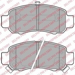 Гальмівні колодки, дискове гальмо (набір) Delphi LP1973 (фото 1)