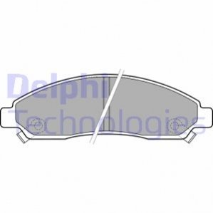Дисковые тормозные колодки (передние) Delphi LP2037 (фото 1)