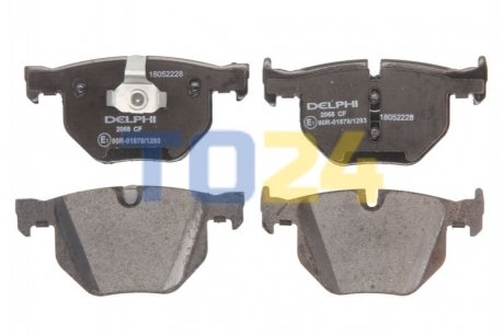 Дисковые тормозные колодки (задние) Delphi LP2068 (фото 1)