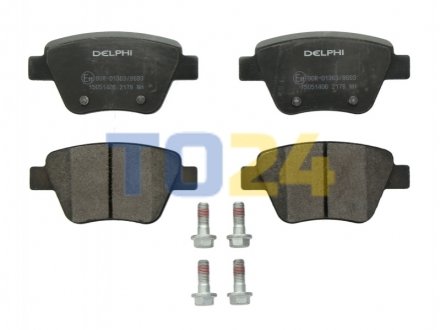 Дискові гальмівні колодки (задні) Delphi LP2178 (фото 1)