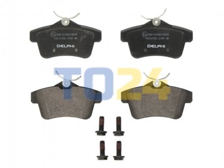 Дисковые тормозные колодки (задние) Delphi LP2180 (фото 1)
