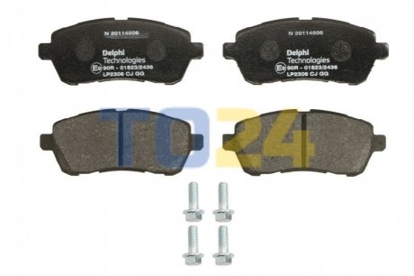 Дискові гальмівні колодки (передні) Delphi LP2306 (фото 1)